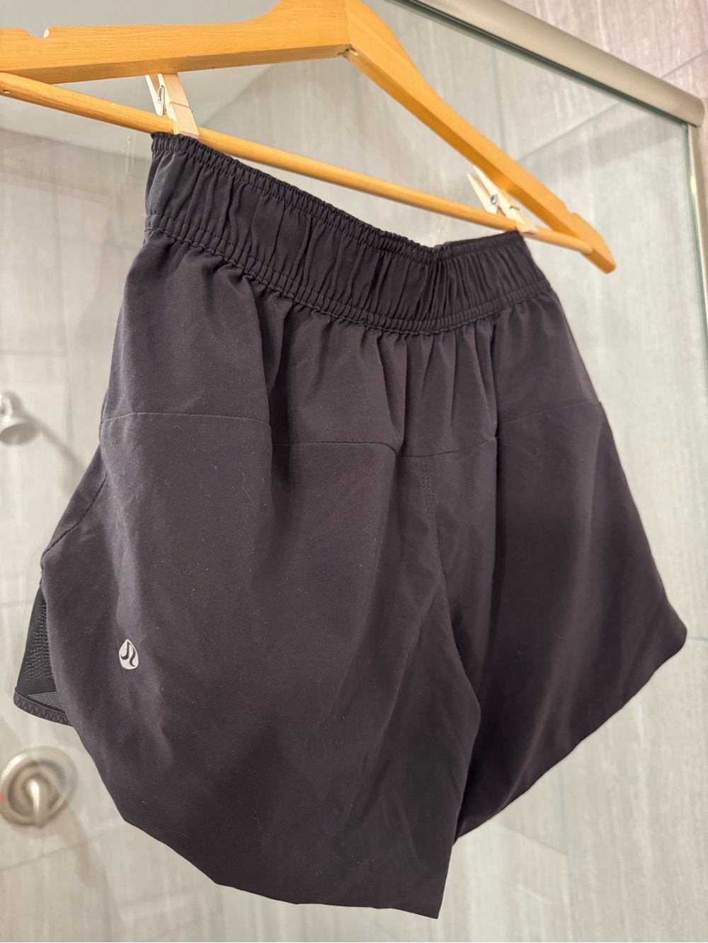 lululemon athletica Black Athletic Shorts with Elastic Waistband